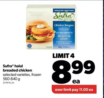 Real Canadian Superstore Sufra halal breaded chicken offer