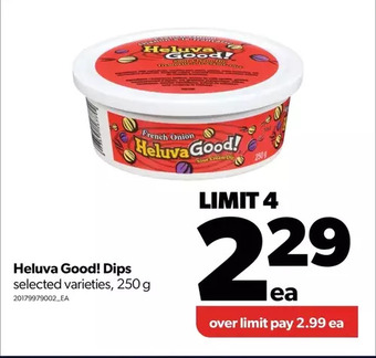 Real Canadian Superstore Heluva good! dips offer
