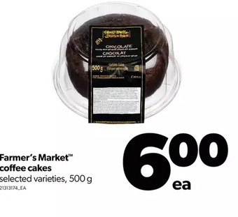 Real Canadian Superstore Farmer's market coffee cakes offer