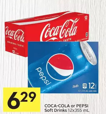 Foodland Coca-cola or pepsi soft drinks offer