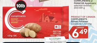 Foodland Compliments russet potatoes offer