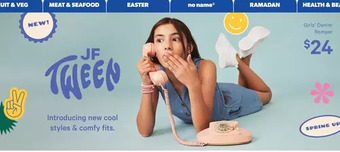 Real Canadian Superstore Girls' denim romper offer
