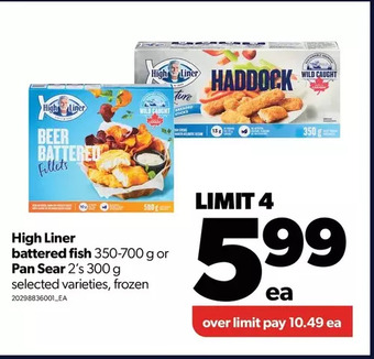 Real Canadian Superstore High liner battered fish or pan sear offer