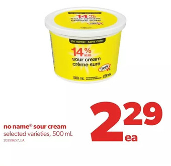 Real Canadian Superstore No name sour cream offer