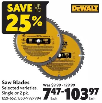 Home Hardware Saw blades offer