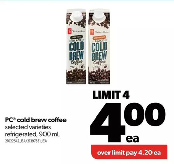Real Canadian Superstore Pc cold brew coffee offer