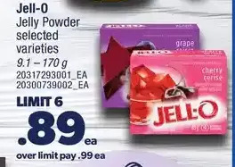 Real Canadian Superstore Jell-o jelly powder offer