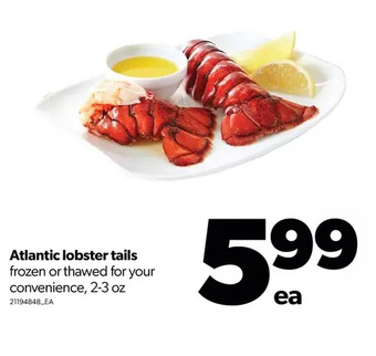 Real Canadian Superstore Atlantic lobster tails offer