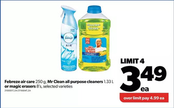 Real Canadian Superstore Febreze air care, mr. clean all purpose cleaners or magic erasers offer
