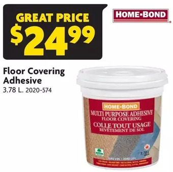 Home Hardware Floor covering adhesive offer