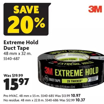 Home Hardware 3m extreme hold duct tape offer
