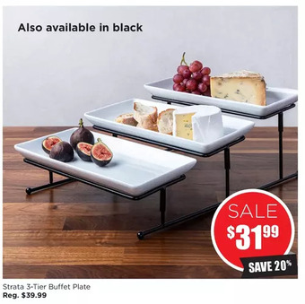Kitchen Stuff Plus Strata 3-tier buffet plate offer