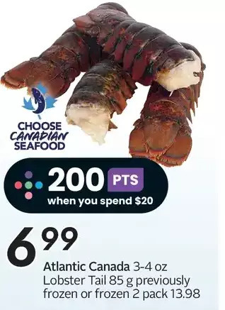 Sobeys Lobster tail offer