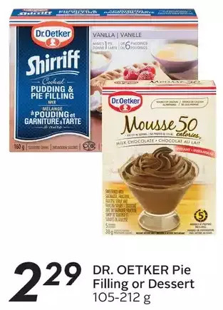 Sobeys Dr. oetker pie filling or dessert offer