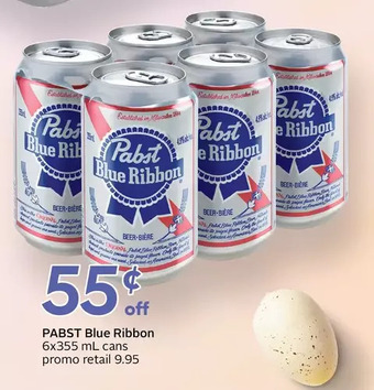 Sobeys Pabst blue ribbon offer
