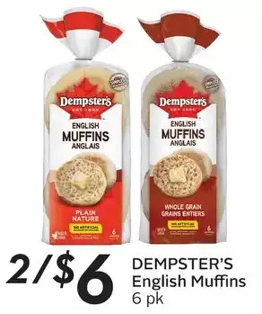 Sobeys Dempster's english muffins offer