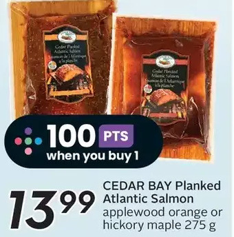Sobeys Cedar bay planked atlantic salmon applewood orange or hickory maple offer