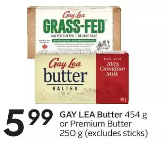 Sobeys Gay lea butter or premium butter offer