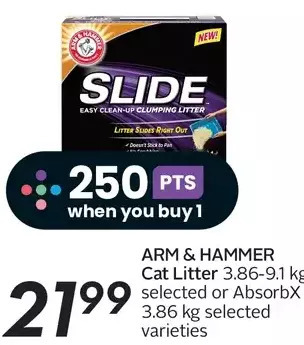 Sobeys Arm & hammer cat litter or absorbx offer