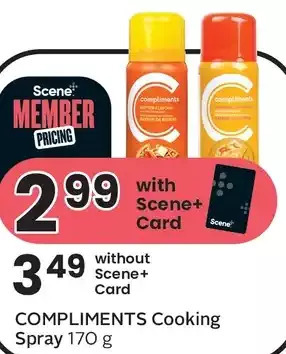 Sobeys Compliments cooking spray offer