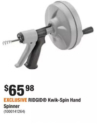 Home Depot Ridgid kwik-spin hand spinner offer