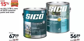 Lowe's Sico exterior paint and stain offer