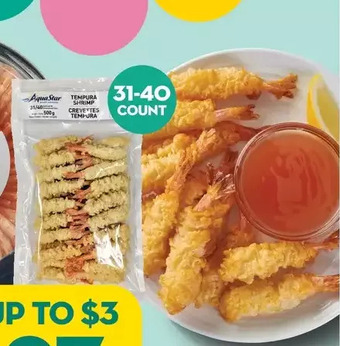 Giant Tiger Aqua star tempura shrimp offer