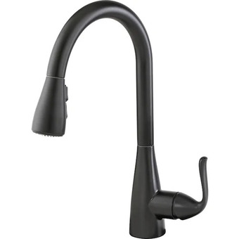 RONA Delta grenville pull-down kitchen faucets. matte black finish offer