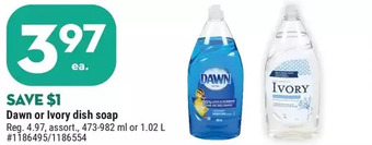 Giant Tiger Dawn dish soap offer