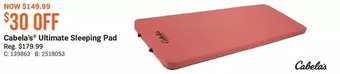 Cabela's Cabela's ultimate sleeping pad offer