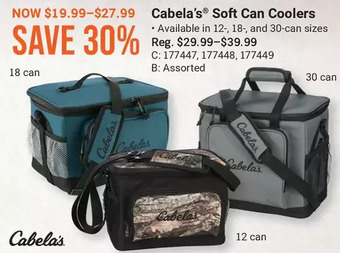 Cabela's Cabela's soft can coolers offer