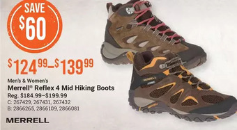 Cabela's Merrell reflex 4 mid hiking boots offer