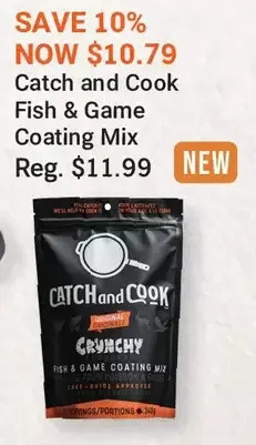 Cabela's Catch and cook fish & game coating mix offer