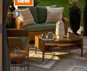 Home Depot 4-piece dearstone wicker patio conversation set offer