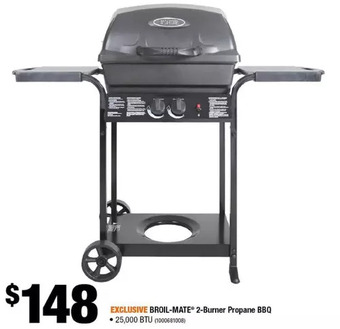 Home Depot Broil-mate 2-burner propane bbq offer