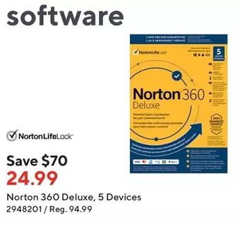 Staples Norton 360 deluxe, 5 devices offer