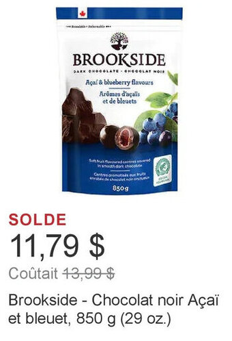 Costco Brookside-Chocolat 850 g offer
