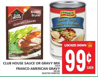 Food Basics Club house sauce or gravy mix | franco-american gravy offer