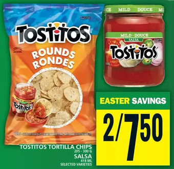 Food Basics Tostitos tortilla chips offer