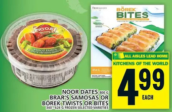 Food Basics Noor dates | brar's samosas or börek twists or bites offer