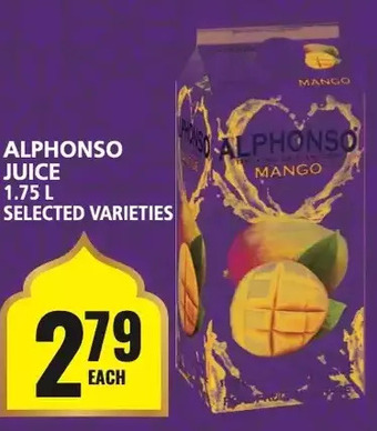 Food Basics Alphonso juice offer