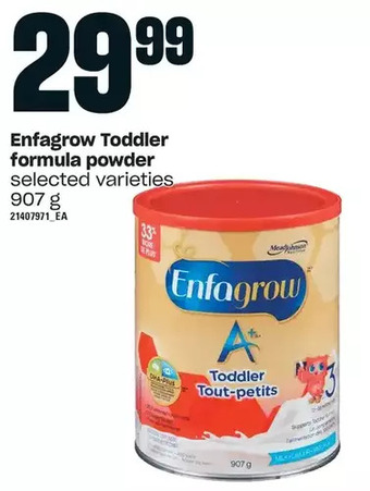 Loblaws Enfagrow toddler formula powder offer