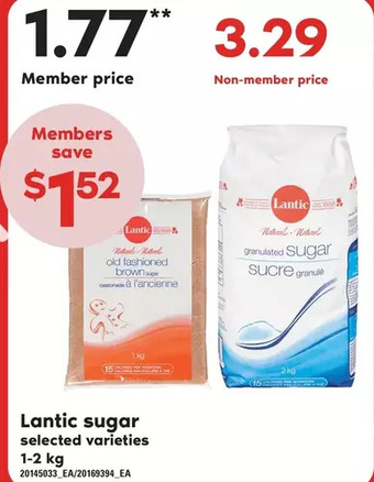 Loblaws Lantic sugar offer