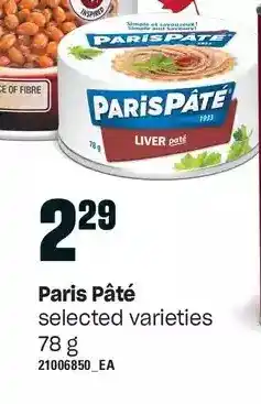 Loblaws Paris pâté offer