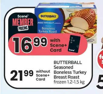 Sobeys Urban Fresh Butterball seasoned boneless turkey breast roast offer