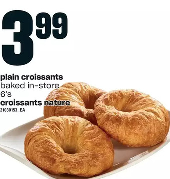Independent Grocer Plain croissants offer