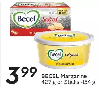 Sobeys Urban Fresh Becel margarine or sticks offer