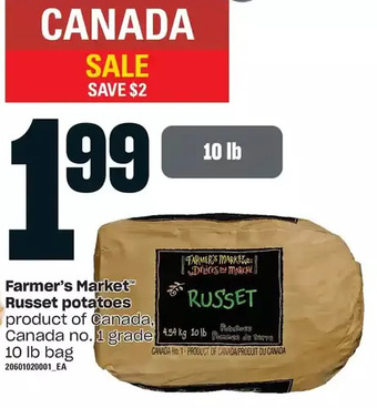 Loblaws Farmer's market russet potatoes offer
