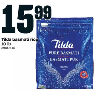 Loblaws Tilda basmati rice offer