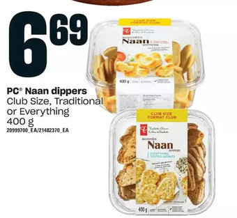 Loblaws Pc naan dippers offer